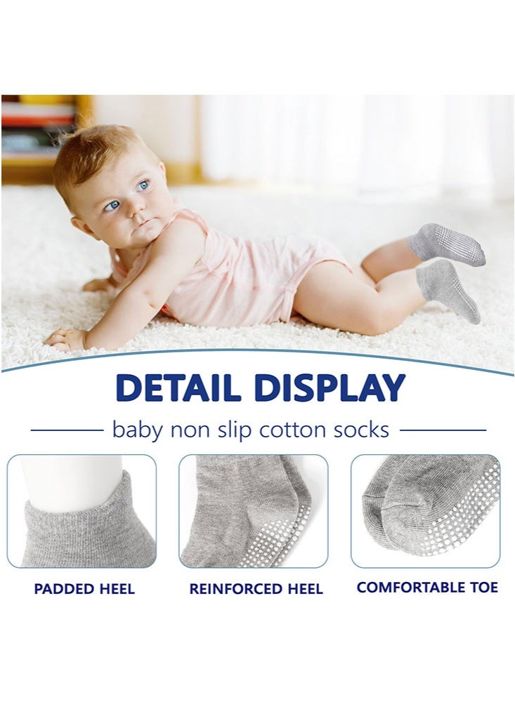 Sharpdo Baby Socks 12-Pairs, Non-Slip Ankle Socks for Boys & Girls, Breathable & Soft - Image 3