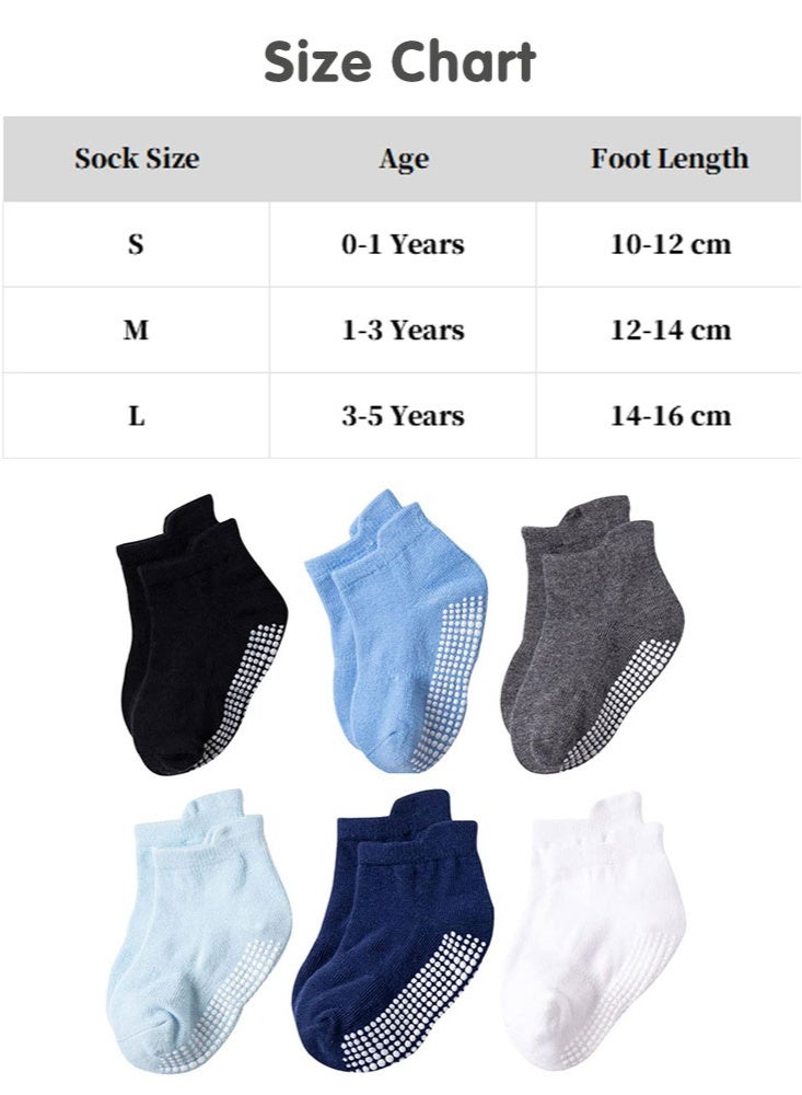 Sharpdo Baby Socks 12-Pairs, Non-Slip Ankle Socks for Boys & Girls, Breathable & Soft - Image 2