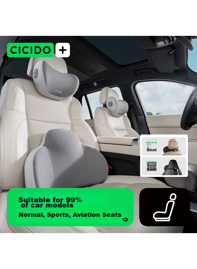 Cicido Car Headrest And Lumbar Support, Neck Pillow For Vehicles, Car Backrest Pillow, Suitable For Mercedes-benz, Maybach, Bmw, And Universal Models - Image 5