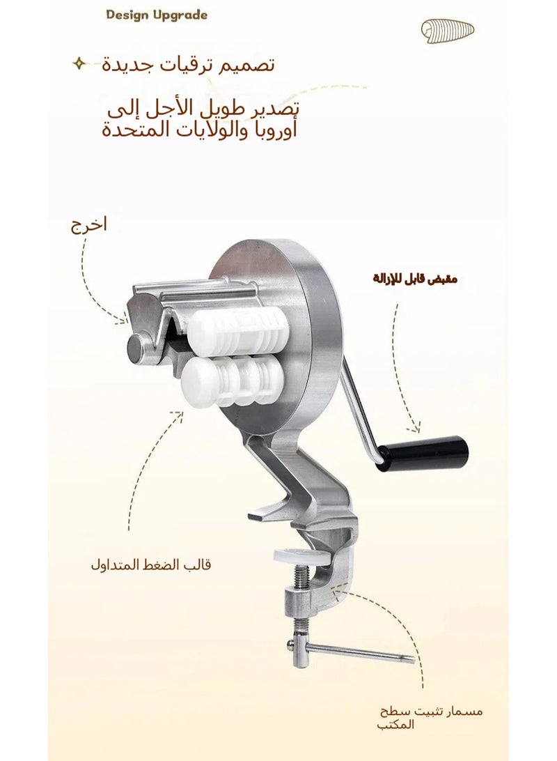 Hand-crank Manual Pasta Maker Noodle Cutter Spaghetti Machine  - Image 2