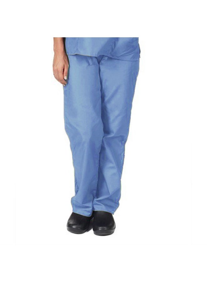 Loquat Womens Medical Scrubs trousers Medical Uniform Long trousers Light Blue - Image 1