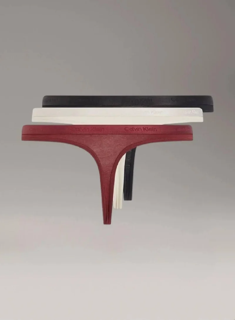 كالفن كلاين ثلاث قطع سراويل داخلية نسائية بشعار عصري