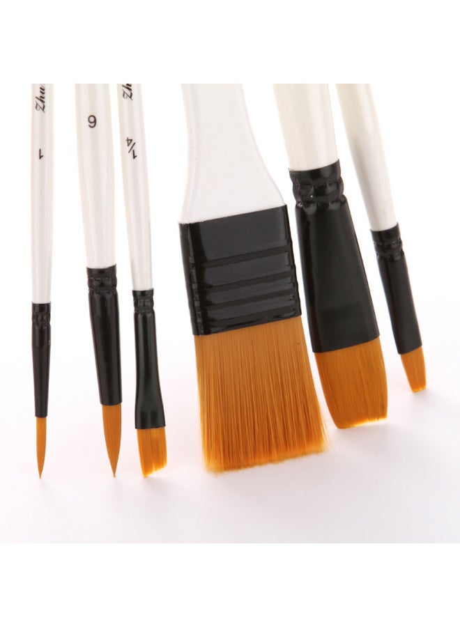 ZhuTing Nylon Wool Watercolor Brush With Board Brush Cloth Bag Brush Set Painting Supplies - Image 3