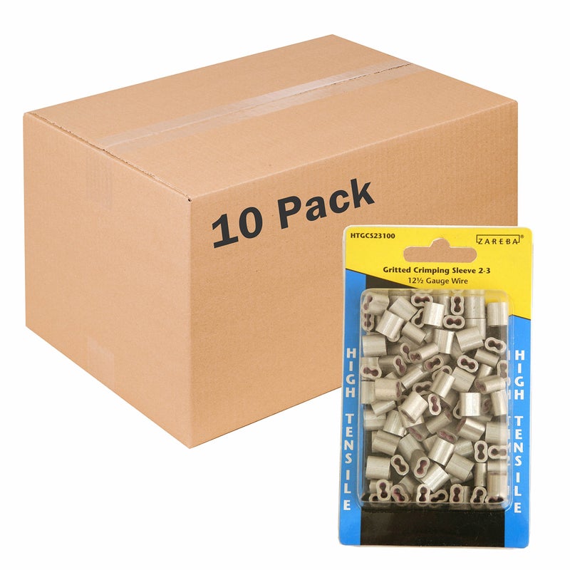 Zareba Htgcs23100 Gritted Crimping Sleeve, 10 Pack - Image 1