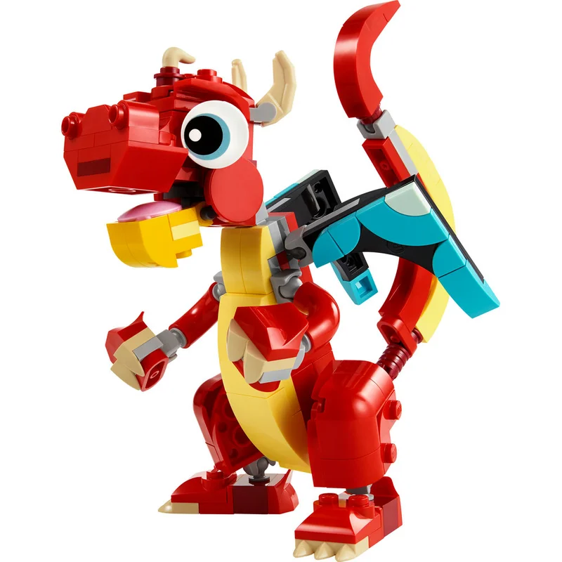 ليغو مجموعة لعبة الحيوانات 3 في 1 التنين الأحمر 31145 من LEGO® Creator