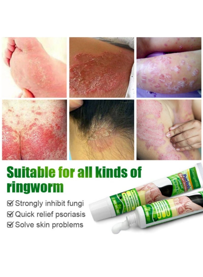 كاني إتش بي قطعتان، كريم مضاد للبكتيريا للصدفية والأكزيما، كريم مضاد للفطريات، يساعد على الأكزيما، كريم مضاد للحكة مع مكونات عشبية لطيفة وأكثر أمانًا، يخفف الحكة للوجه والجسم بسرعة - Image 2