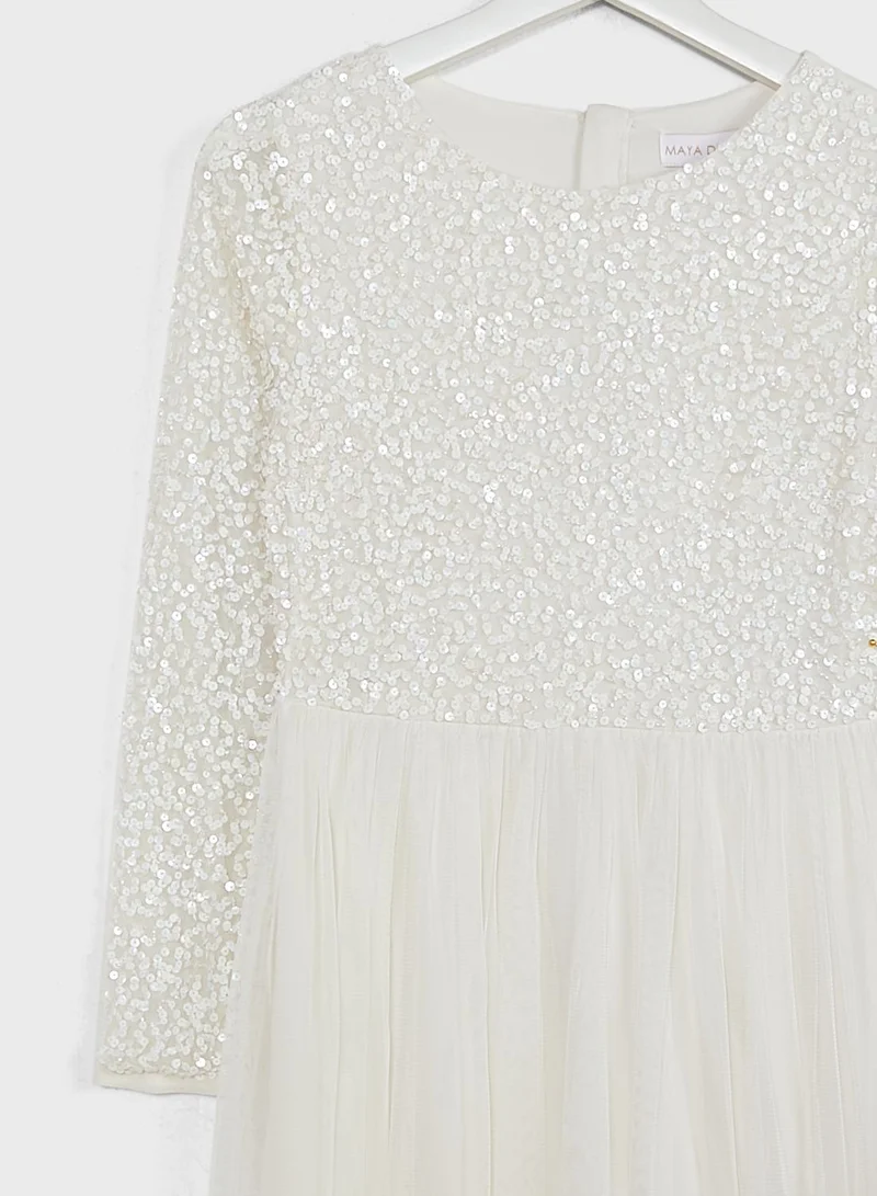 Mini Maya Kids Embellished  Dress
