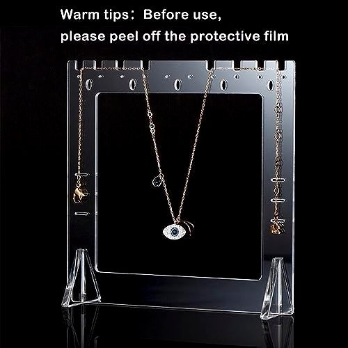 RENIAN Jewelry Photography Props Board Acrylic Frame Tabletop Stand for Studio Shooting Necklaces, Stud Earrings and Earrings Drop Dangle Display Holder - Image 3