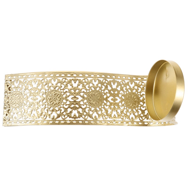 Middle East Style Wall Candle Holder Hollow Candlestick Holder for Living Room - Image 1