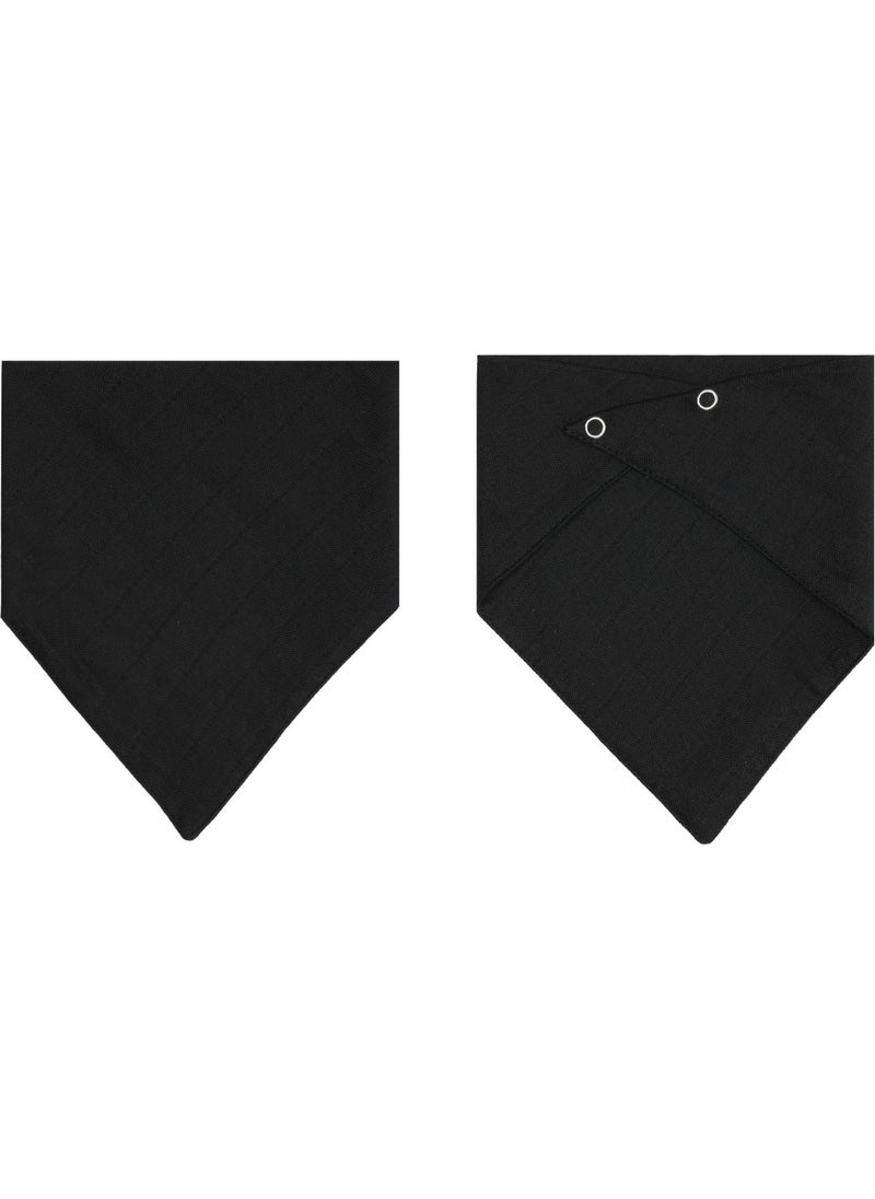 3Baby Cotton Double Layer Muslin Baby Scarf & Drool Bib with Two Snaps 4 Pieces  - Image 2