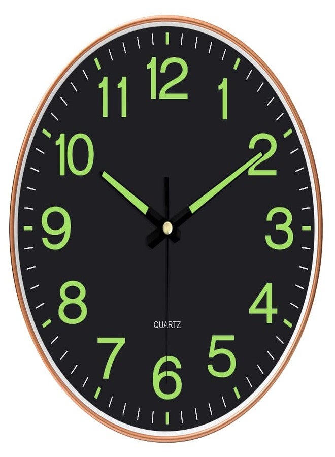 ZEPOLI Silent Quartz Wall Clock for Home Hall Bathroom Living Bedroom Kitchen Decorative Non-Ticking Watches - Image 1