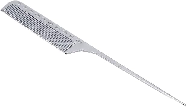 Filfeel Tail Comb Professional Hair Comb for Sectioning Backcombing and Intricate StylingSilver - Image 1