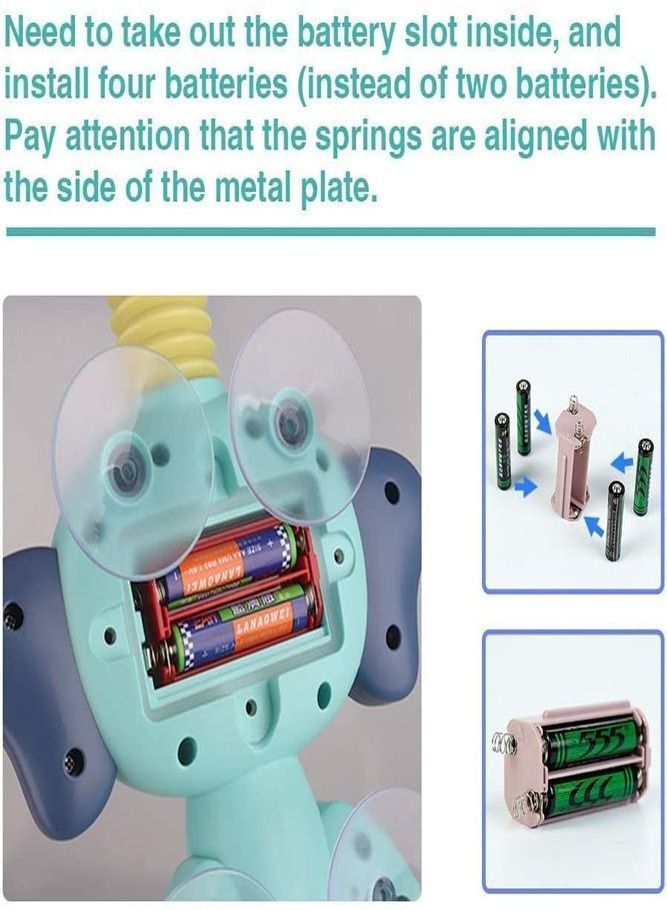 Y&D Fun Elephant Electric Shower Bath Toy with Adjustable Angle Hose and Large Water Output - Image 4