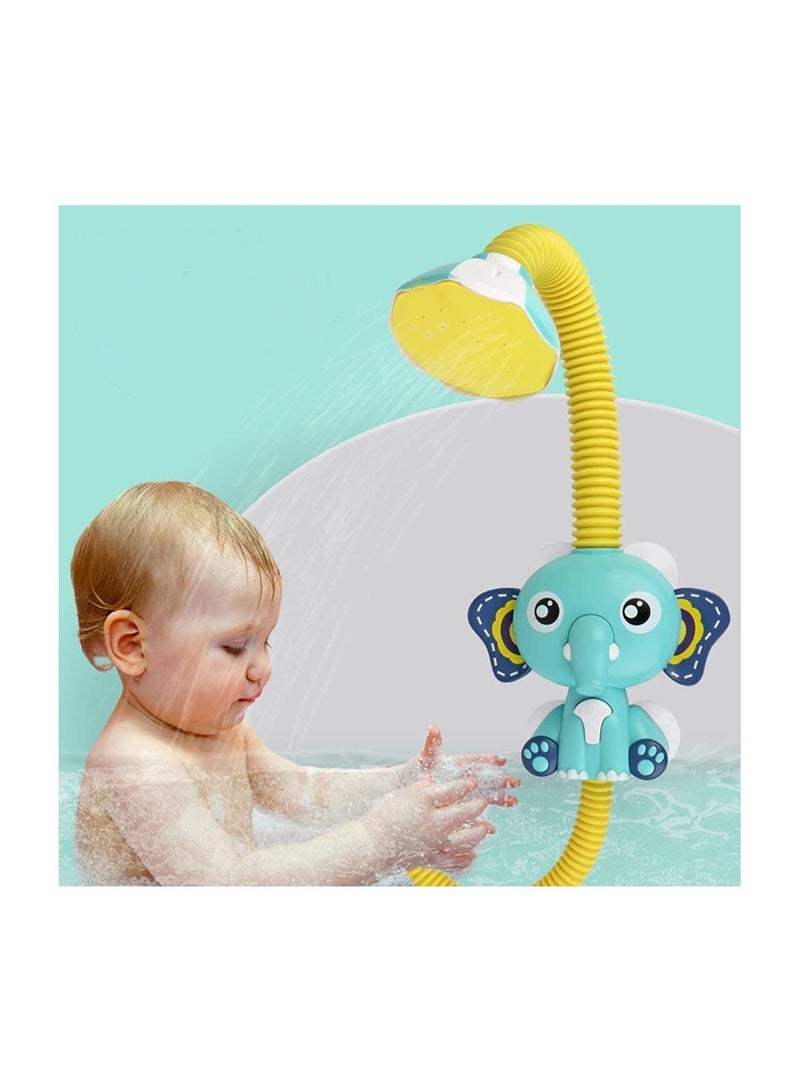 Y&D Fun Elephant Electric Shower Bath Toy with Adjustable Angle Hose and Large Water Output - Image 2