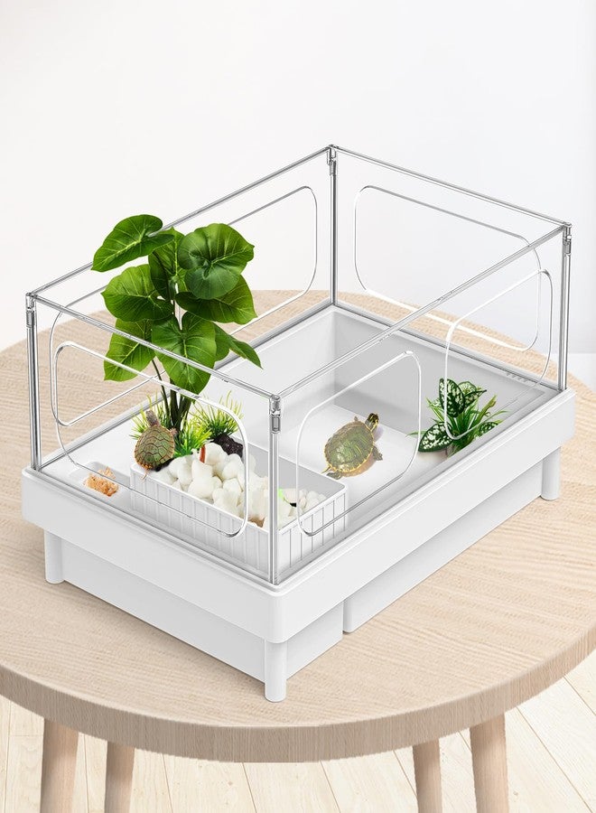 Moonorange Reptile Artificial Plants, Terrarium Plants Decorations Supplies, Aquarium Fish Tank Plant, Amphibian Habitat Hideout Tank Accessories(S Set-4pcs/A) - Image 4