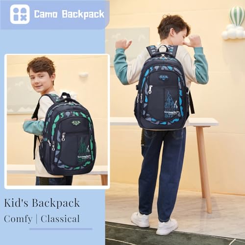 Bansusu Boys Backpack for Kids School Bag, Primary Middle School Backpack for Boys Bookbags - Image 3