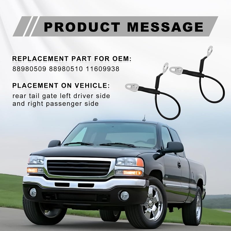 NOTISH Tailgate Support Cable Strap for Chevrolet and GMC - Image 5