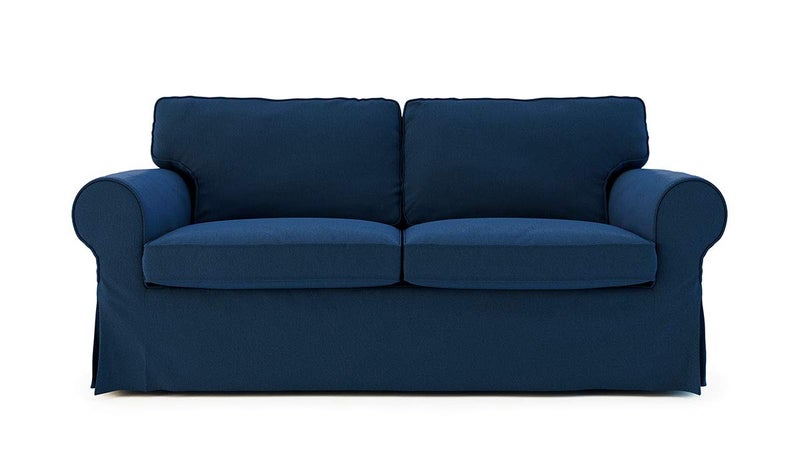 MASTERS OF COVERS Pre Shrunk Cotton Ektorp Loveseat Sofa Cover for IKEA Two Seater Ektorp SlipcoverNOT fit Uppland Series Sofa 