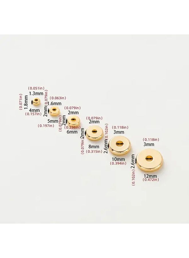 Rhodium Plated 2D Flat Brass Spacer Beads 2x6mm 20 Pcs Jewelry Making Supplies - Image 4