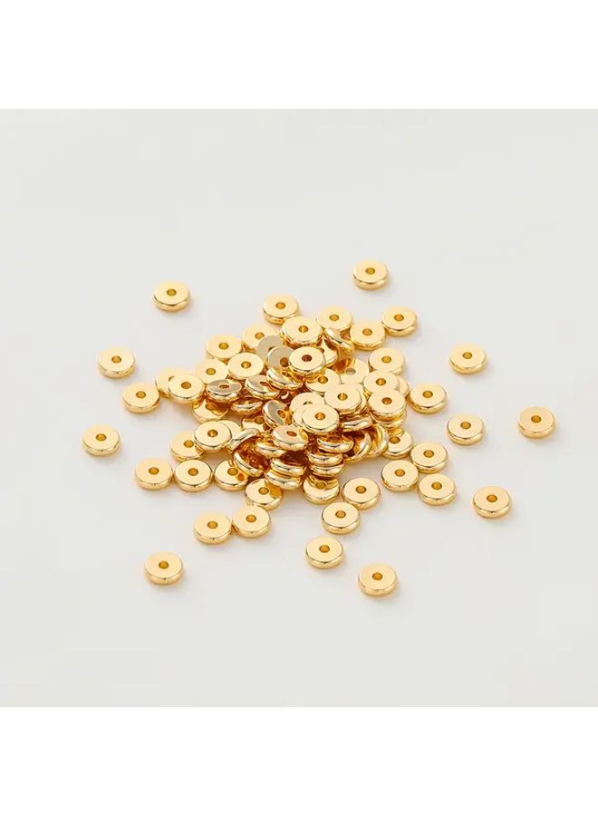 Rhodium Plated 2D Flat Brass Spacer Beads 2x6mm 20 Pcs Jewelry Making Supplies - Image 3