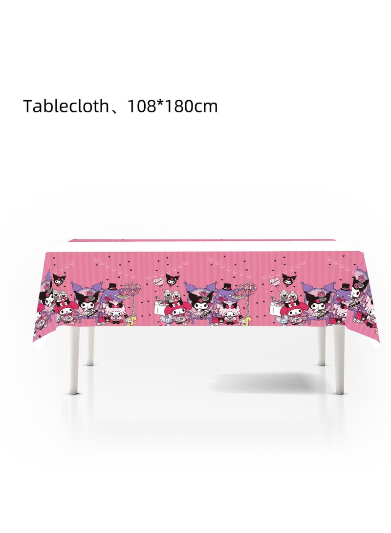 Kuromi Themed Birthday Party Decoration Set – Banners, Balloons, Tableware & Party Supplies (1 Set) - Image 5