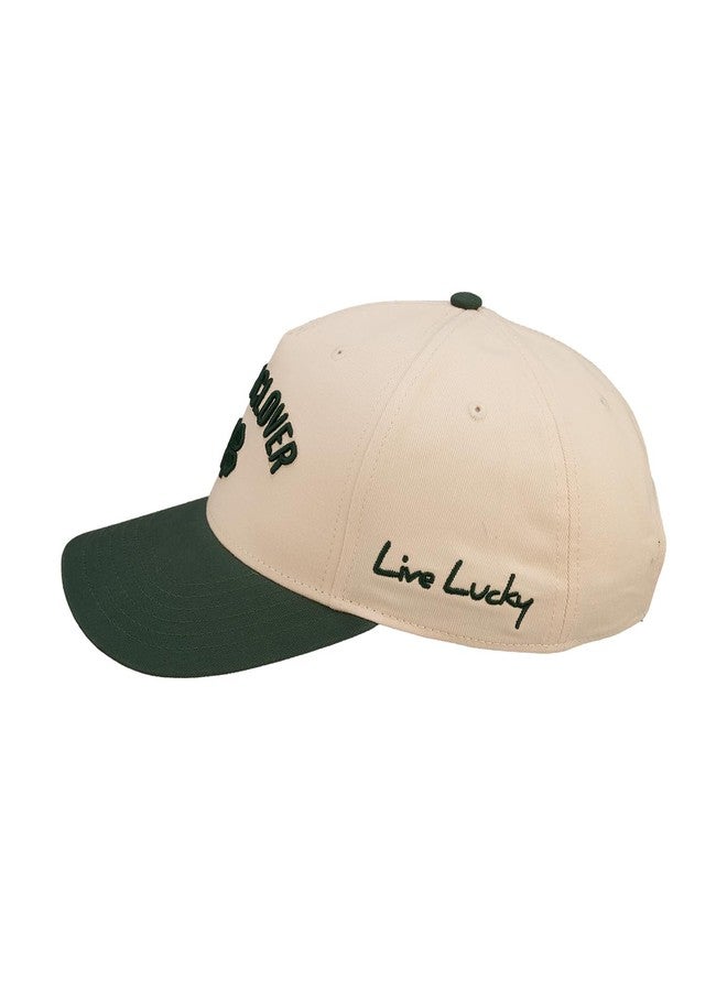 Black Clover, Unisex, Timeless 3 Adjustable Hat, Crème/Green Hat/3D Embroidery, One Size - Image 5