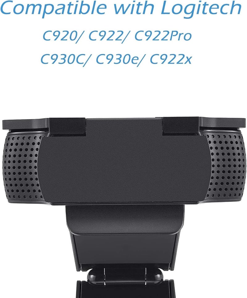 CloudValley Webcam Cover for Logitech C920/ C920x/ C922x/ C930e/ C922/ C920 HD Pro Stream Webcam, Camera Cover to Protect Lens and Security, Black - Image 3