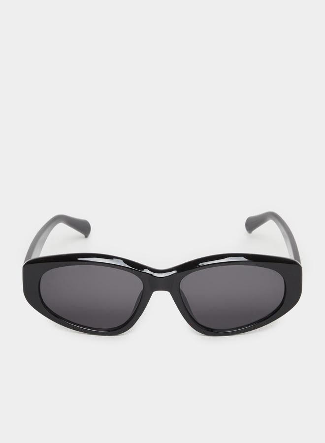 Styli Black Rectangle Sunglasses - Image 3