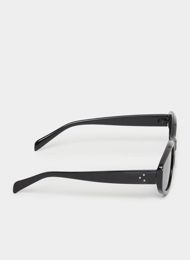 Styli Black Rectangle Sunglasses - Image 4