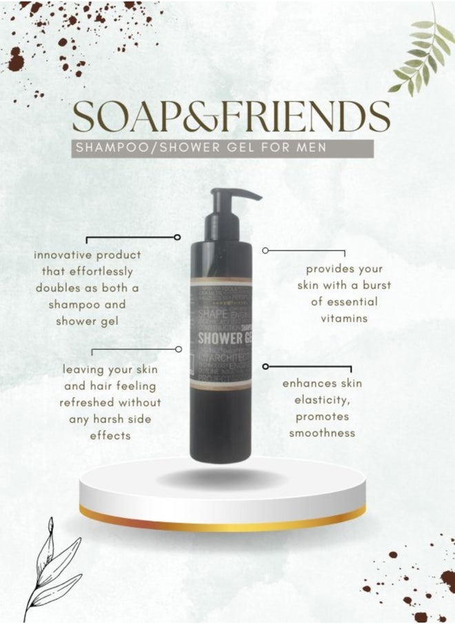 Soap&Friends - Soap&Friends 2in1 Shampoo/Shower Gel For Men 250 ml - Image 1
