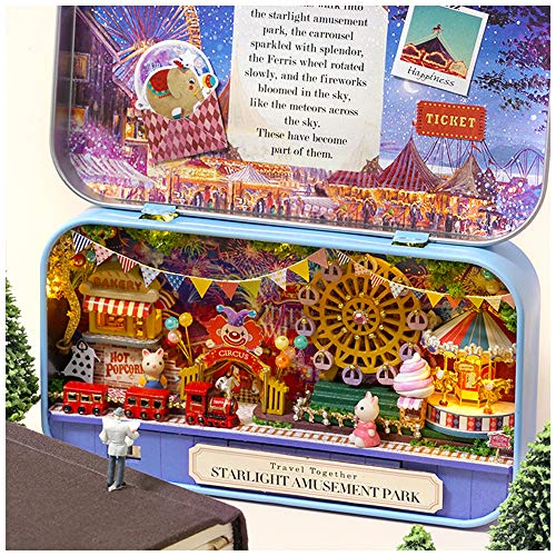 MAGQOO 3D Wooden Dollhouse Miniature DIY Doll House Kit with Furniture1100 DIY Box Theater Kit Amusement Park - Image 5