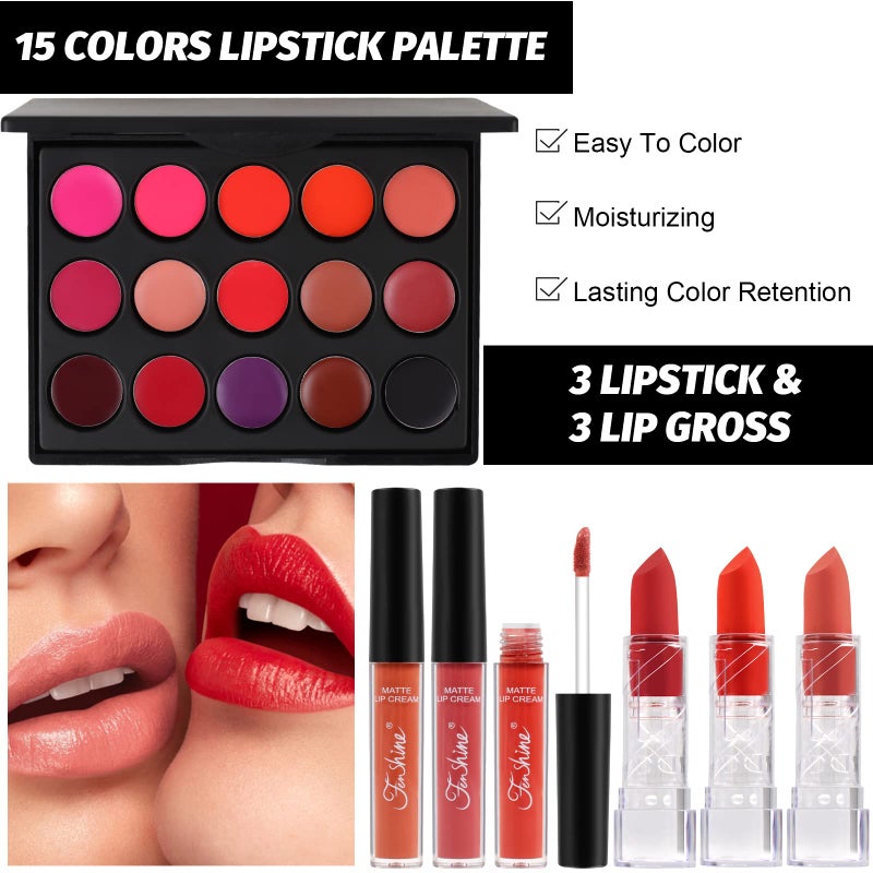 Fenshine All In One Makeup Kit for Women Full Kit, Makeup Gift Set for Women Beginners, Makeup Essential Starter Bundle Include Eyeshadow Palette Lipstick Eyebrow Pencil Brush Set (Type C) - Image 4