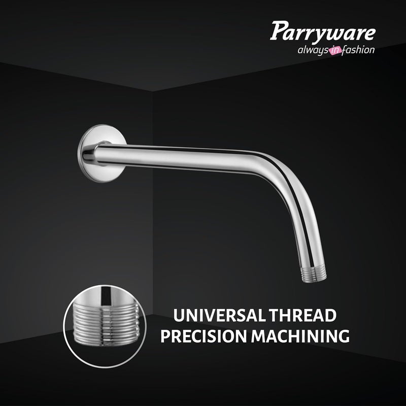 Parryware Shower Arm 12 inch with Bend for round shower head For bathroom fixtures Made up of stainless steel - Image 3