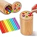 Soarly Montessori Toys for 13 Year Old Travel Toys for Toddlers Wooden Color Sorting Stacking Toy for 18 Month Old Boys Girls Learning Gift for 24 Year Old Kids Birthday Easter Basket Stuffers - Image 3