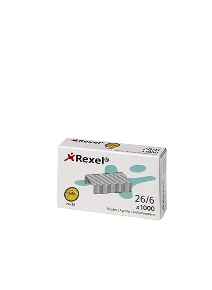 Rexel Rexel Pack Of 20 Staple Pin Set Silver 