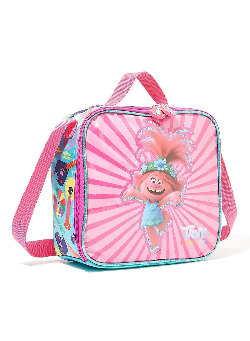 يونيفرسال 5 Piece Girls Trolls Trolley Backpack Set 16 Inch