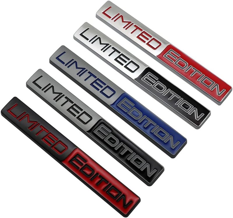 Limited Edition Emblem Auto Racing Sport 3D Badge Rear Trunk Sticker Side Fender Decal (Gray Black) - Image 4