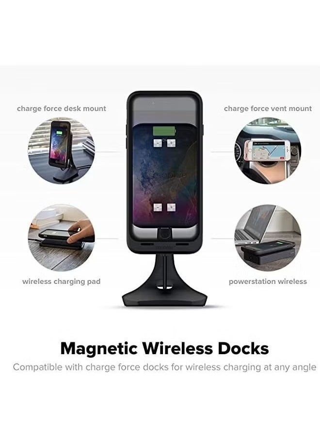 Portable Battery Case For iPhone 6-Plus/6s-Plus/7-Plus /8-Plus (4000mAh), External Extended Smart Charging Case Portable Battery Phone Case Charger Battery Pack