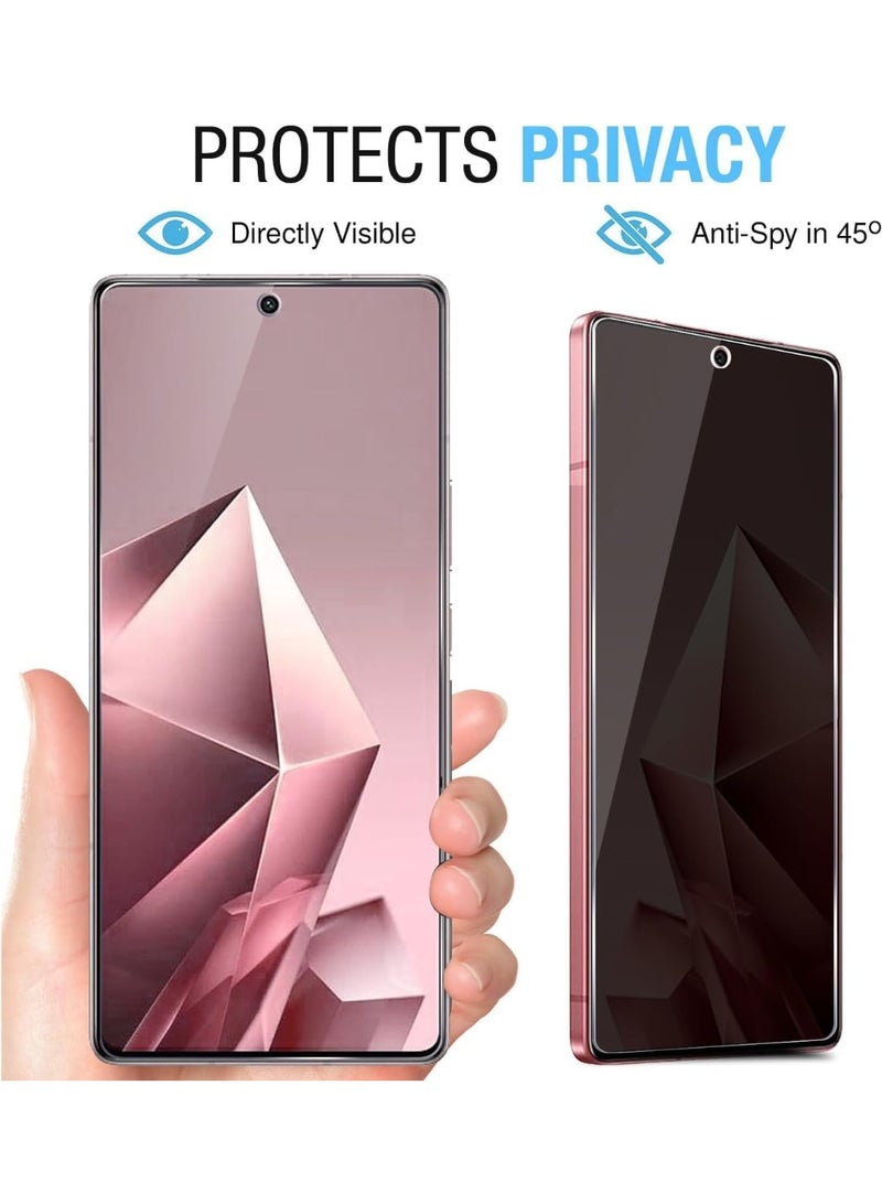 Note 50S tempered glass privacy screen protector, anti-spy, hardness level 9, compatible with Infinix Note 50S, high-quality protective tempered privacy glass - Image 4