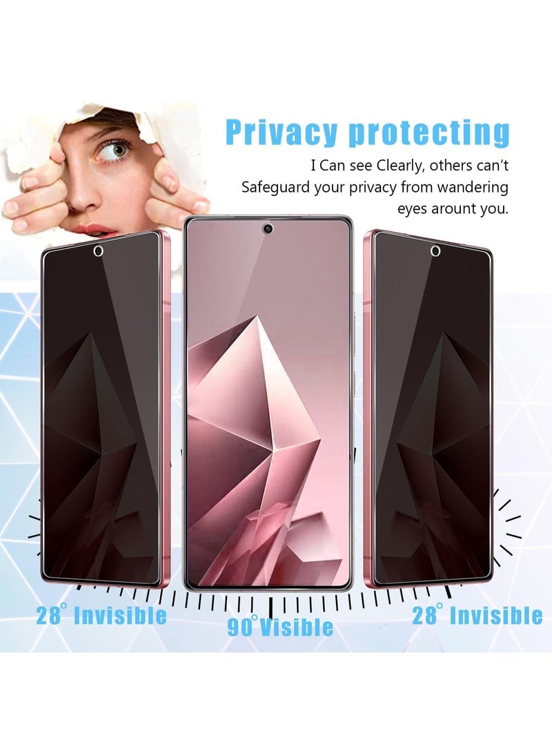 Note 50S tempered glass privacy screen protector, anti-spy, hardness level 9, compatible with Infinix Note 50S, high-quality protective tempered privacy glass - Image 3