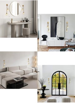 LOOPITYS Modern Nordic Led Wall Lamps Long Strip Wall Sconce for Home Hotel Stairs Bedroom Bedside Luxury Living Room Decoration Lamps，(Excluding light bulbs, it is recommended to use G9 model bulbs)  - Image 5