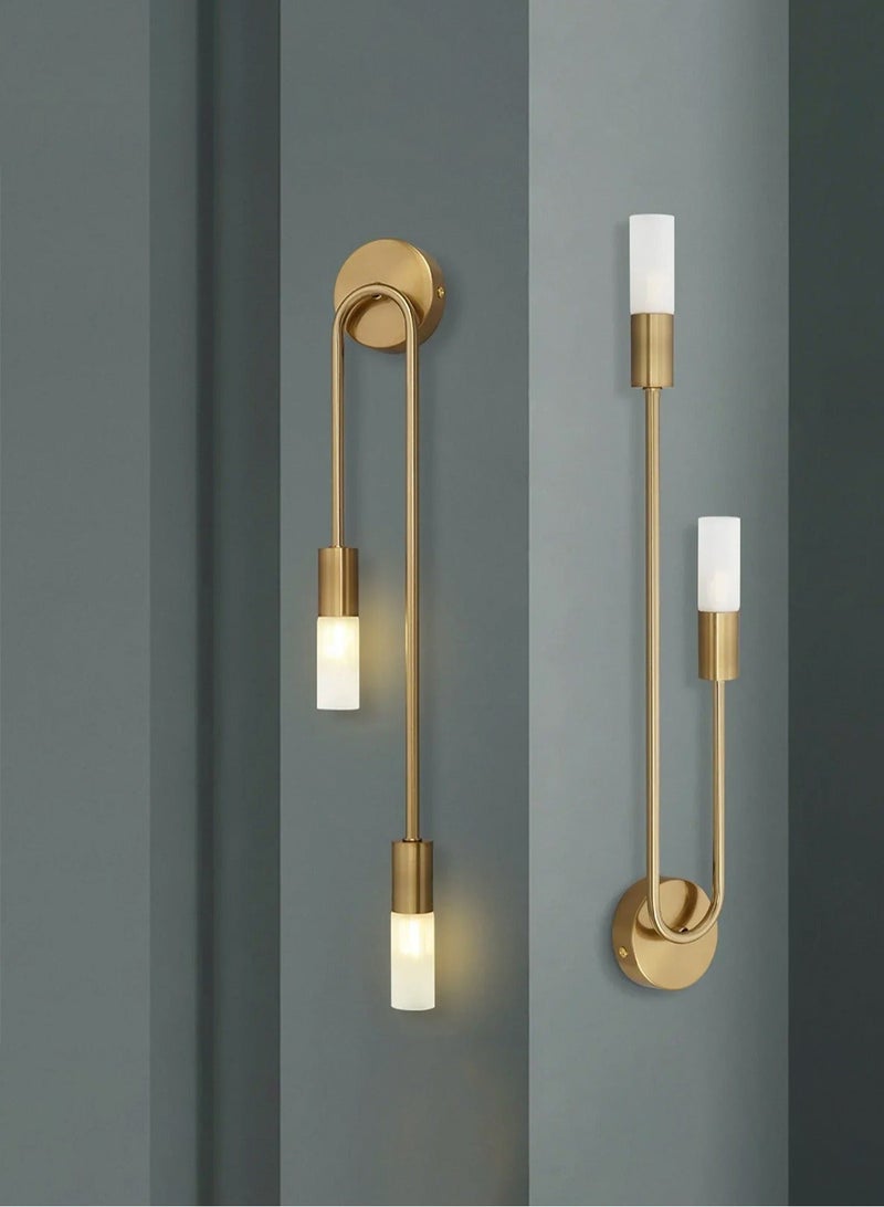 LOOPITYS Led Wall Lamps (2Pcs) Modern Nordic Long Strip Wall Sconce for Home Hotel Stairs Bedroom Bedside Luxury Living Room Decoration Lamps，(Excluding light bulbs, it is recommended to use G9 model bulbs) - Image 2