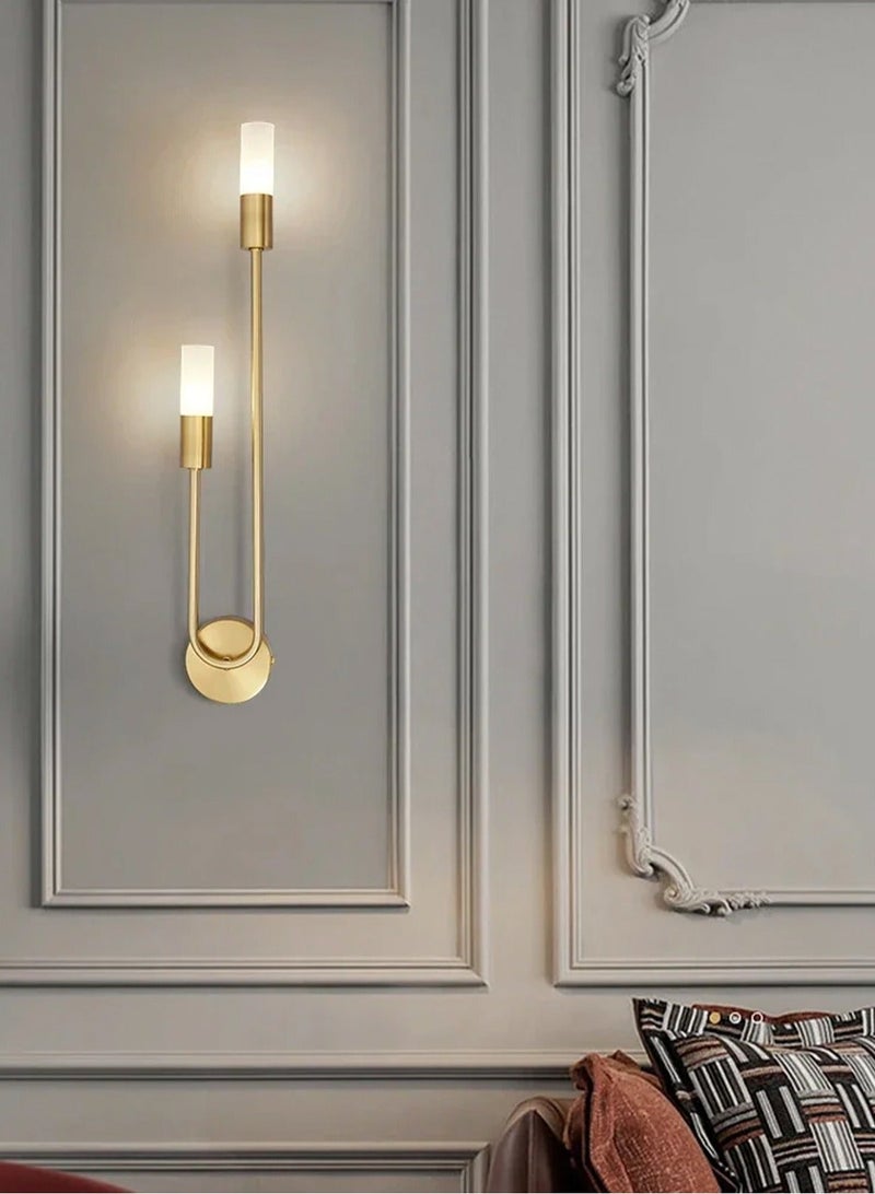 LOOPITYS Led Wall Lamps (2Pcs) Modern Nordic Long Strip Wall Sconce for Home Hotel Stairs Bedroom Bedside Luxury Living Room Decoration Lamps，(Excluding light bulbs, it is recommended to use G9 model bulbs) - Image 3