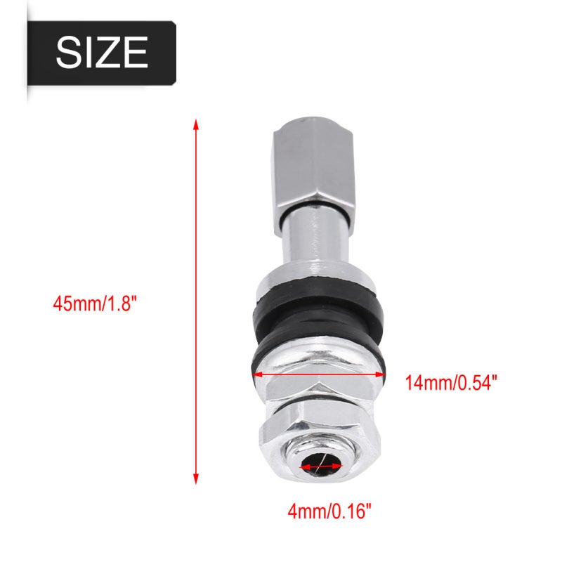 TR43E Tubeless Tire Valve Stem 10 Pack - Direct Replacement Repair Kit for Motorcycles Cars Trucks Bicycles - Image 4