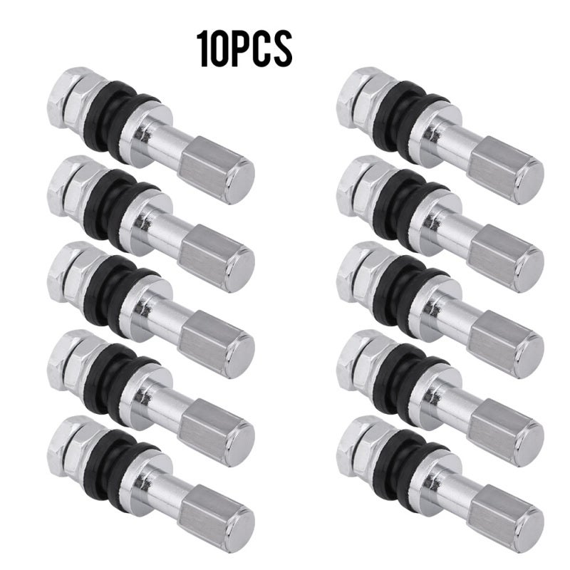 TR43E Tubeless Tire Valve Stem 10 Pack - Direct Replacement Repair Kit for Motorcycles Cars Trucks Bicycles - Image 3