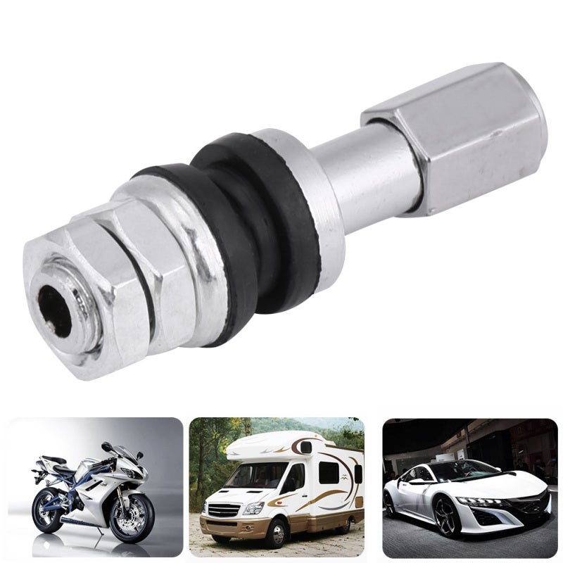 TR43E Tubeless Tire Valve Stem 10 Pack - Direct Replacement Repair Kit for Motorcycles Cars Trucks Bicycles - Image 2