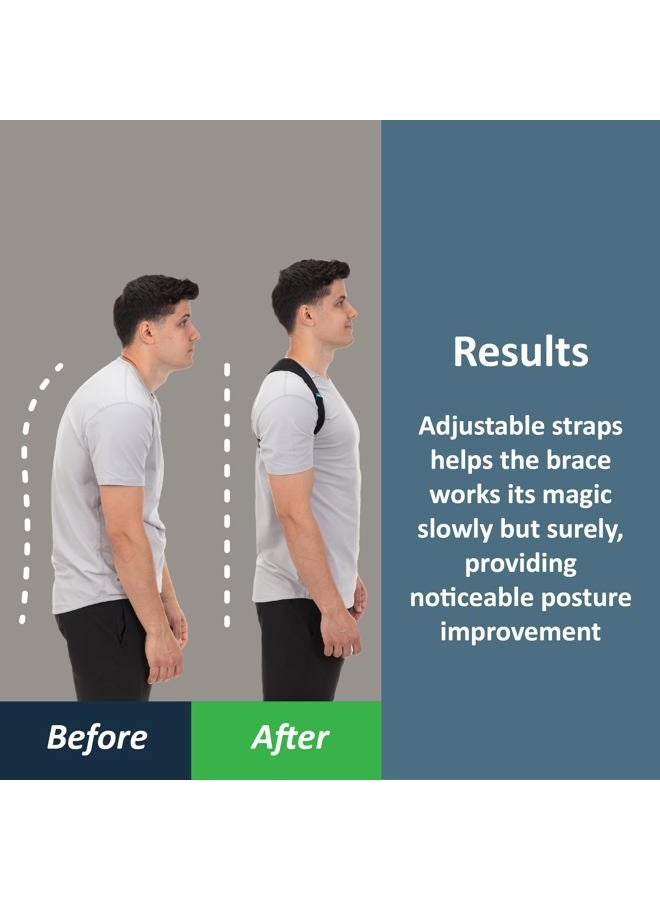 ComfyBrace Posture Corrector-Back Brace for Men and Women- Fully Adjustable Straightener for Mid, Upper Spine Support- Neck, Shoulder, Clavicle and Back Pain Relief-Breathable - Image 2