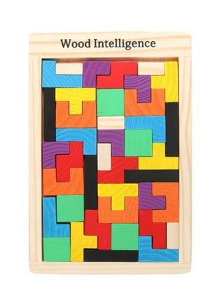 Wooden Tetris Puzzle 18x1x27cm - view 2