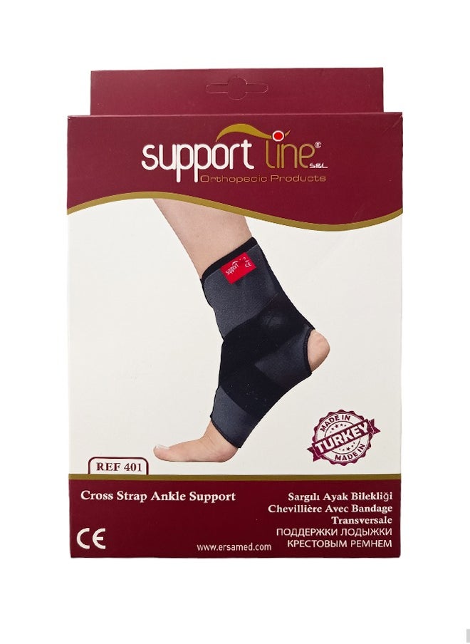 SupportLine REF 401 Cross Strap Ankle Support: Targeted Relief for Large Sizes  - Image 2