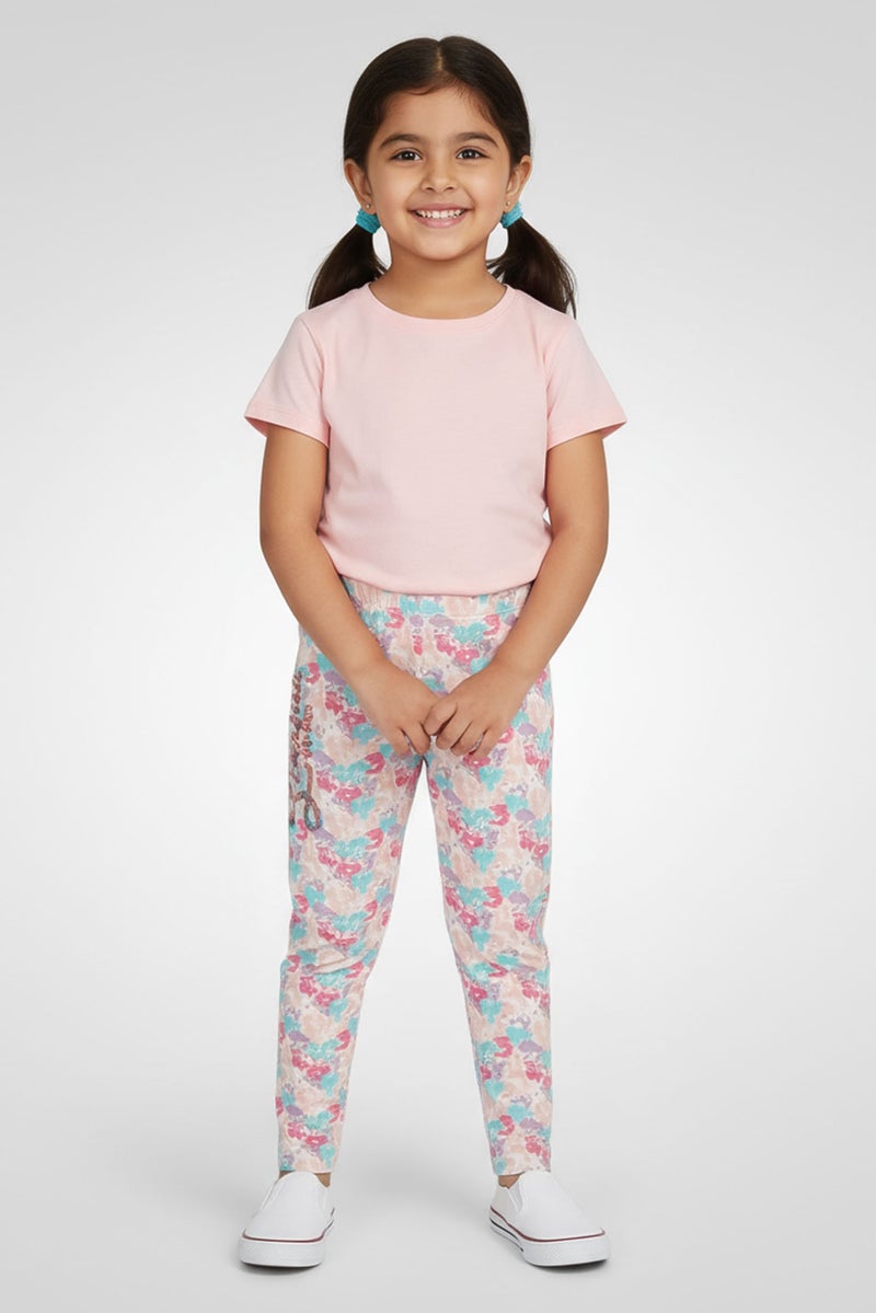 Hamleys Toddlers Girl Tie Dye Pull On Leggings, Multicolor - Image 1